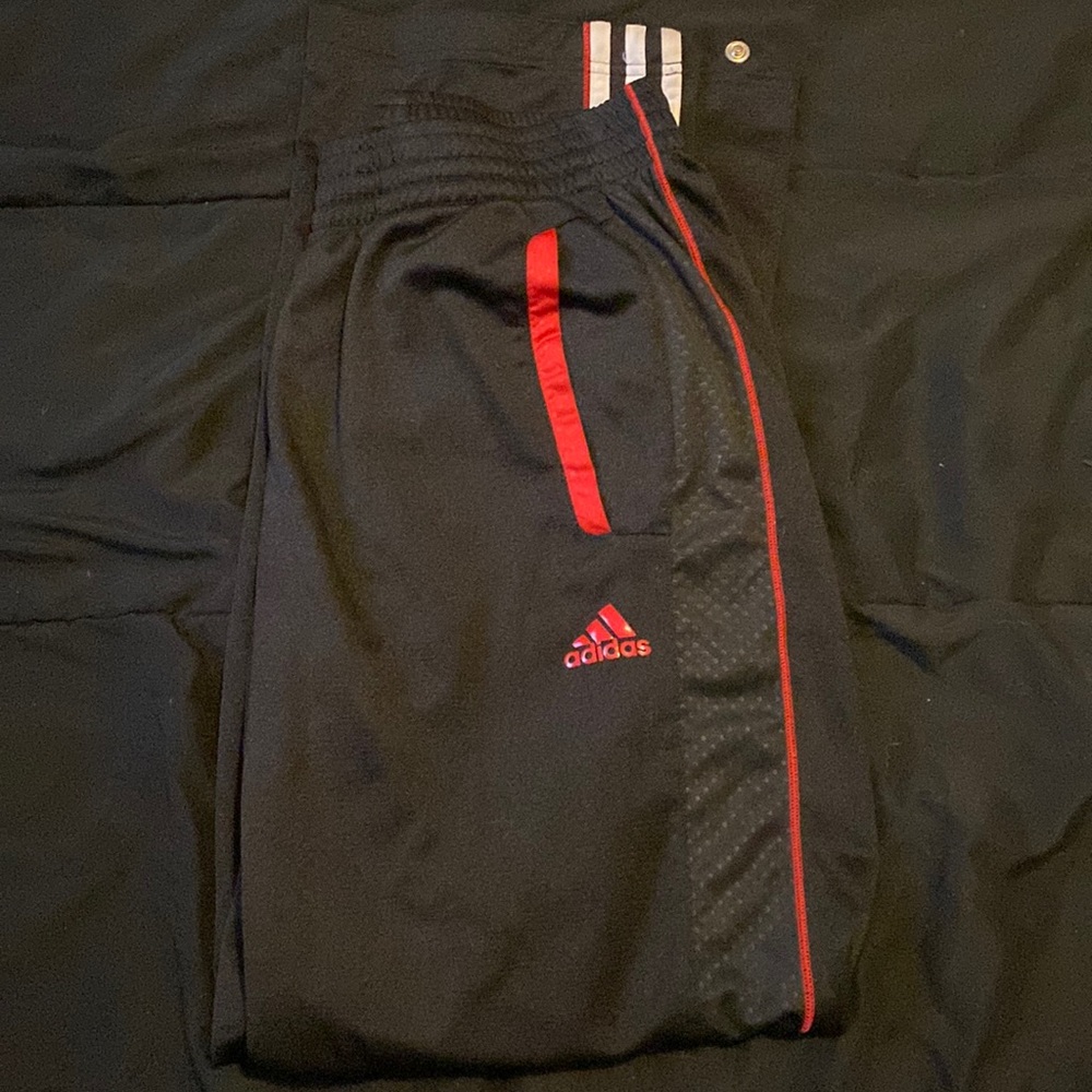 Adidas black track pants